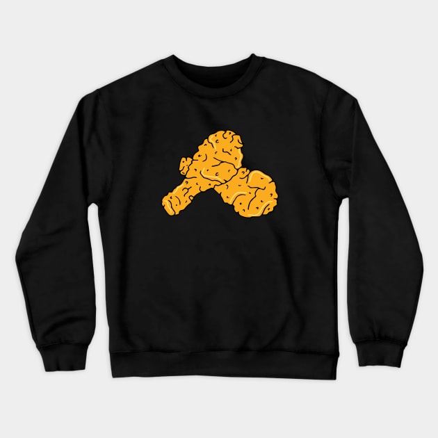Fried Chicken Drumsticks Crewneck Sweatshirt by HotHibiscus